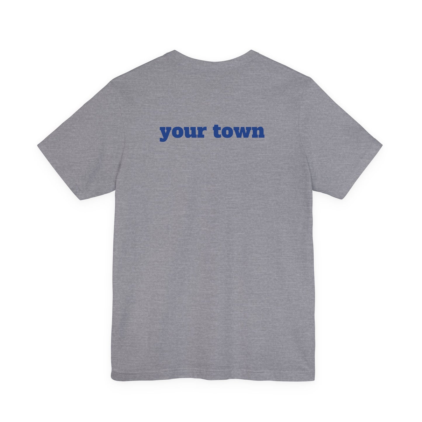 Personalized Mytown Unisex Tee - Custom Town T-Shirt for Travelers, Gifts, Casual Wear, Souvenirs, Family Reunions, Local Pride