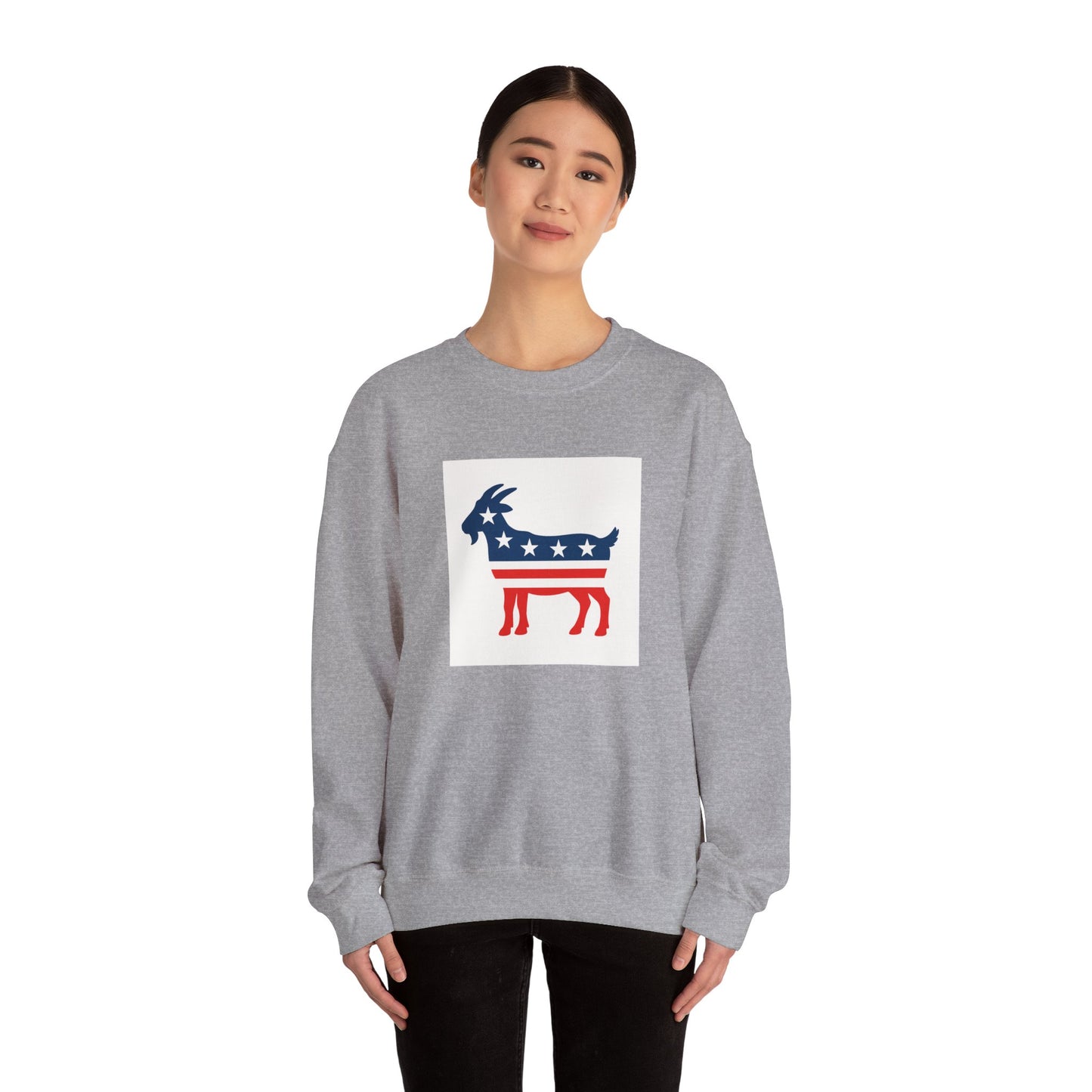 Patriotic Goat sweatshirt | American Flag Stars Stripes Crewneck