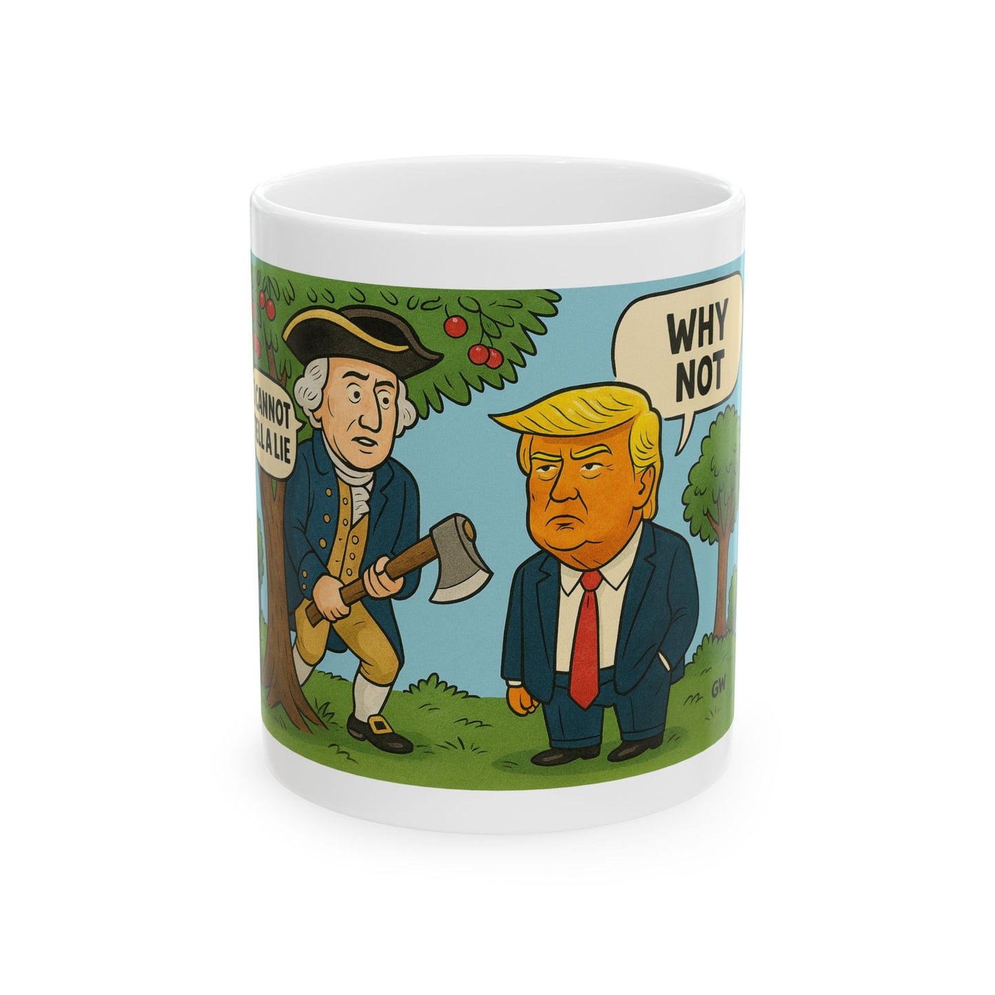 Washington with TrumpCeramic Mug, (11oz, 15oz)