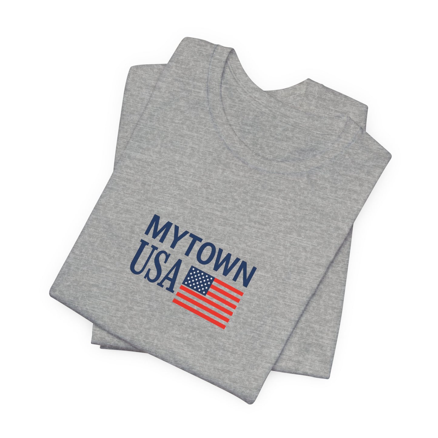 Personalized Mytown Unisex Tee - Custom Town T-Shirt for Travelers, Gifts, Casual Wear, Souvenirs, Family Reunions, Local Pride