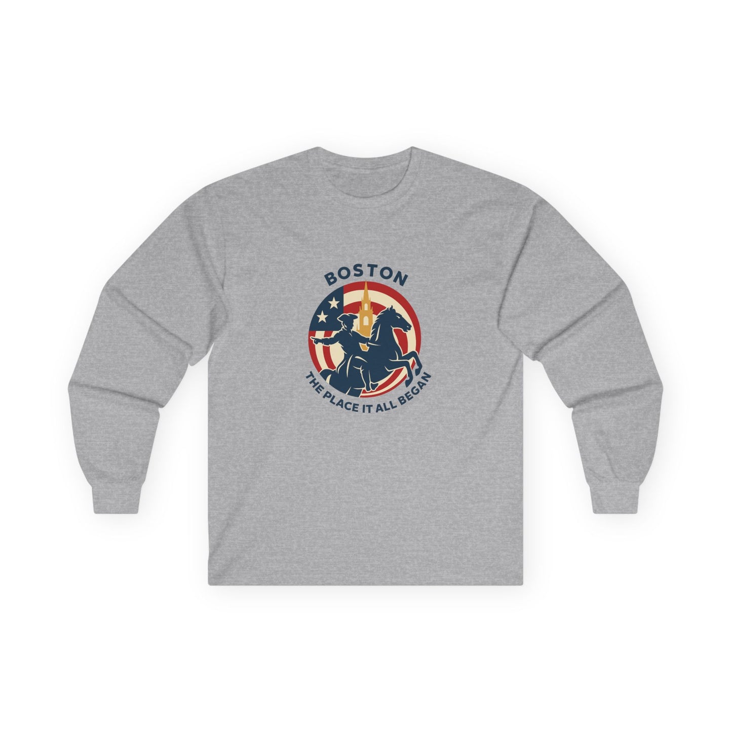 Patriotic Boston Unisex Ultra Cotton Long Sleeve Tee