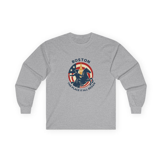 Patriotic Boston Unisex Ultra Cotton Long Sleeve Tee