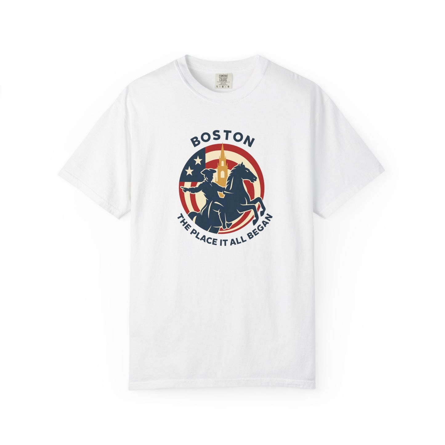 Boston Patriotic T-Shirt — Stylish USA City Tee