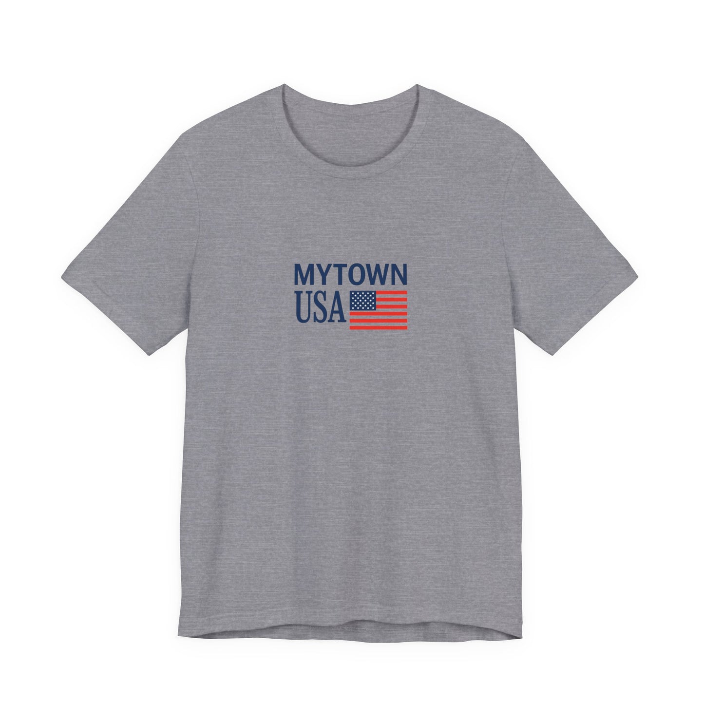 Personalized Mytown Unisex Tee - Custom Town T-Shirt for Travelers, Gifts, Casual Wear, Souvenirs, Family Reunions, Local Pride