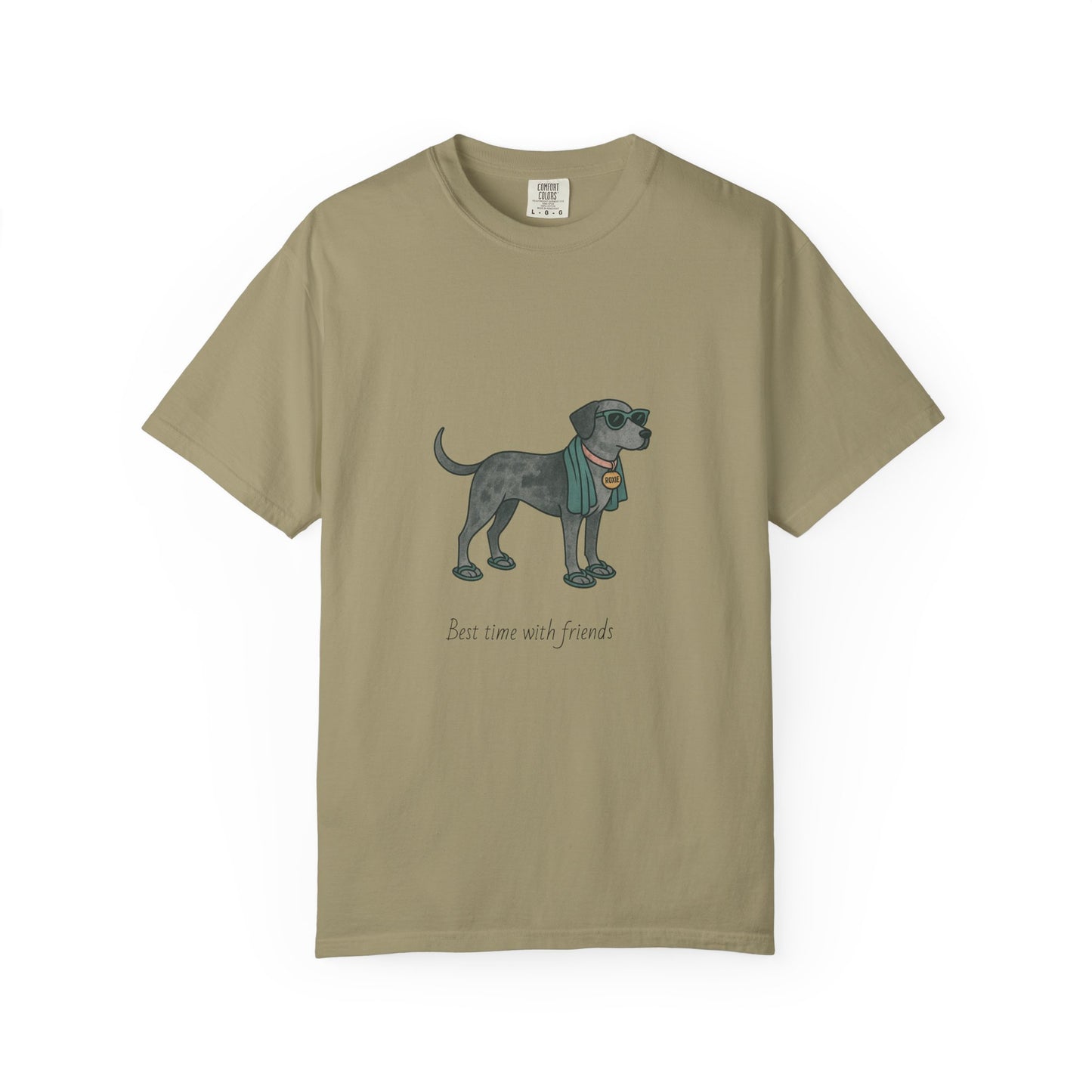 Dog Heading to the Beach T-Shirt — Whimsical Friendly Dog Beach Tee