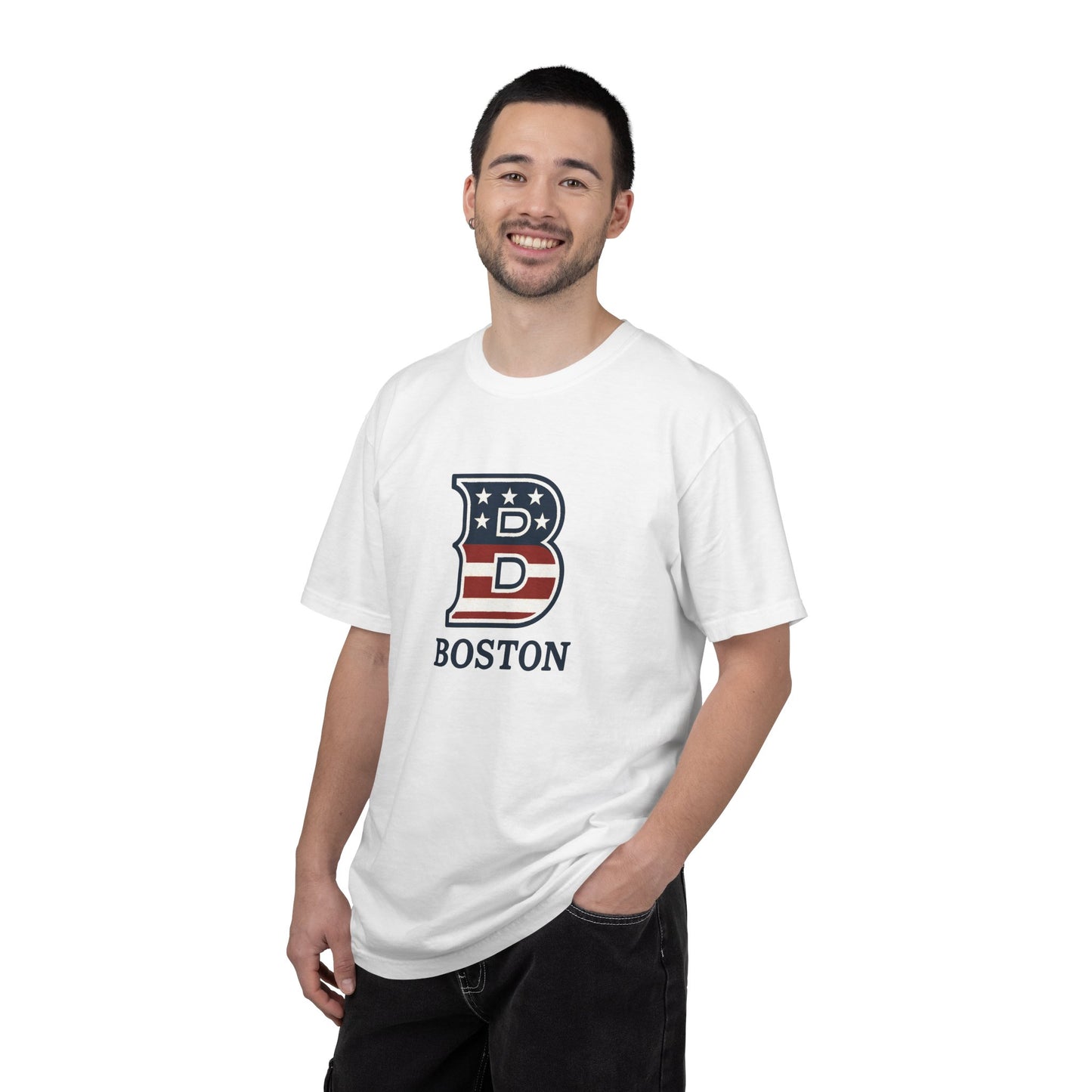 Boston Tee with patriotic theme