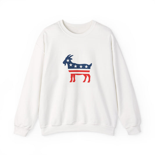 Patriotic Goat sweatshirt | American Flag Stars Stripes Crewneck