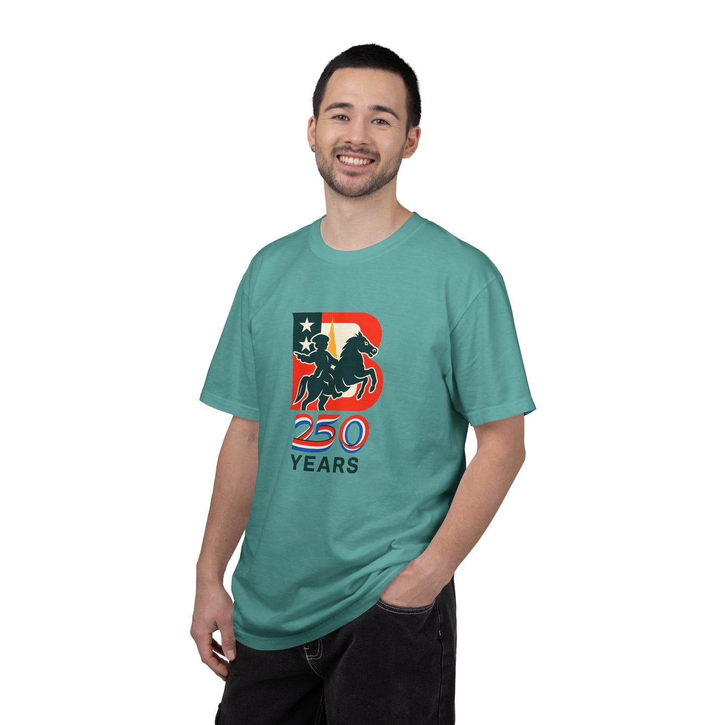 Boston 250 years — Patriotic Rider Graphic Tee