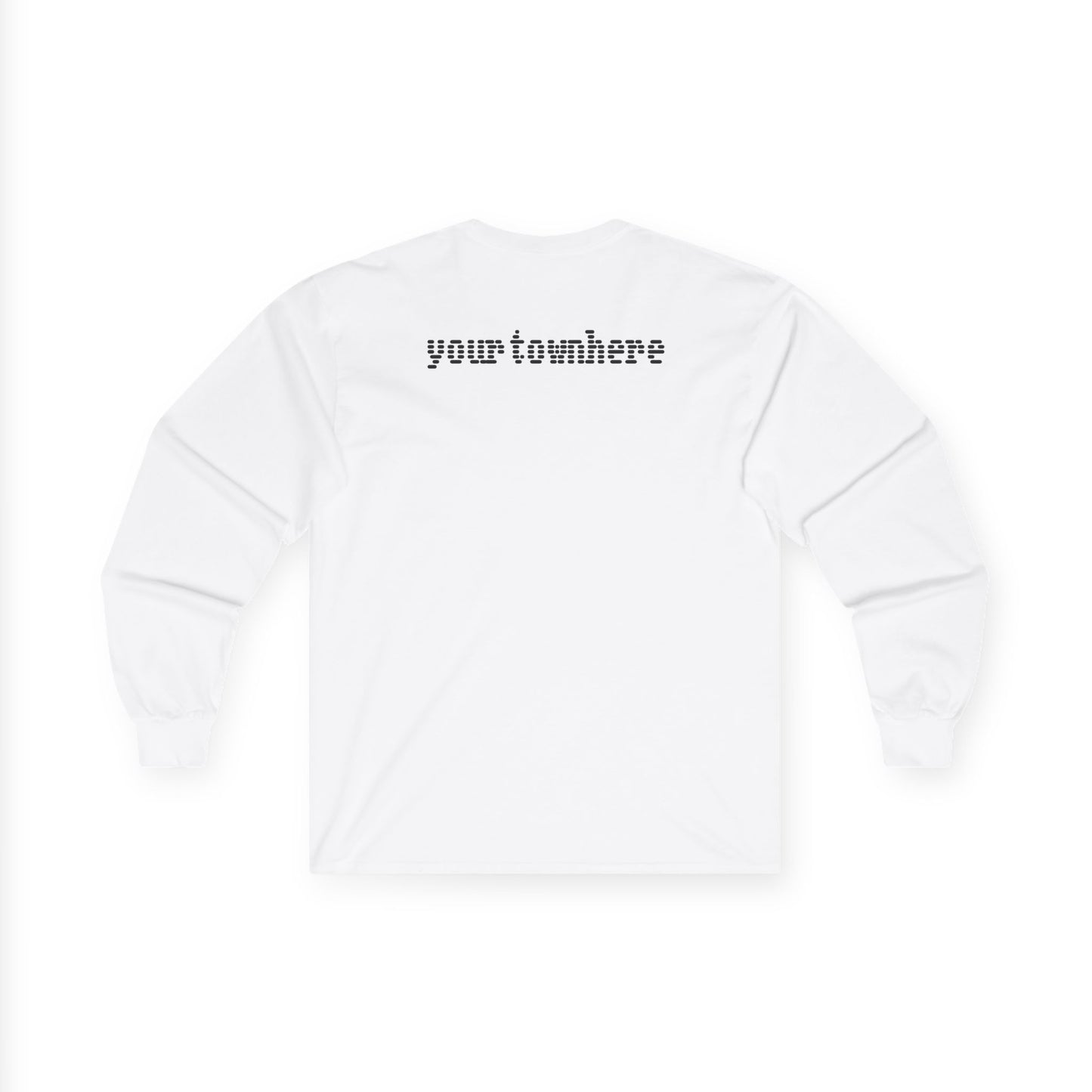 MyTown USA Long Sleeve Tee Flag Shirt Custom back
