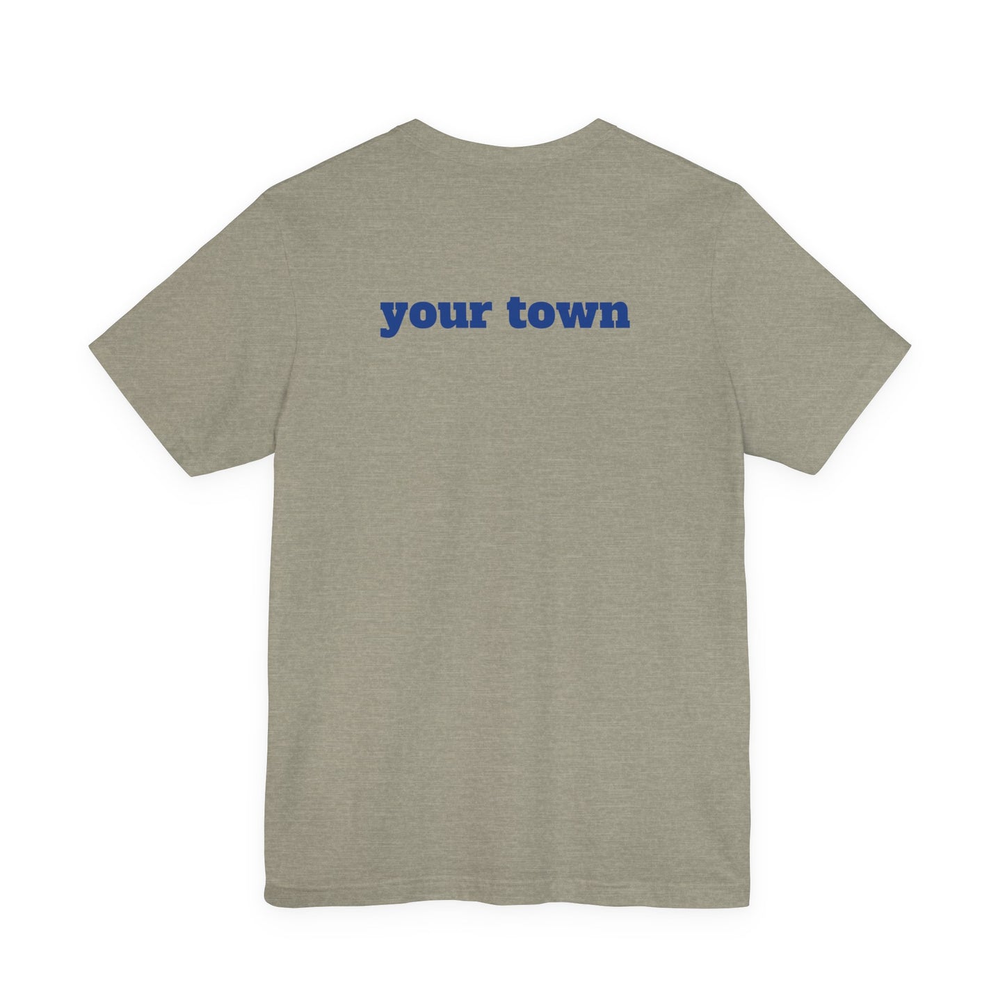 Personalized Mytown Unisex Tee - Custom Town T-Shirt for Travelers, Gifts, Casual Wear, Souvenirs, Family Reunions, Local Pride
