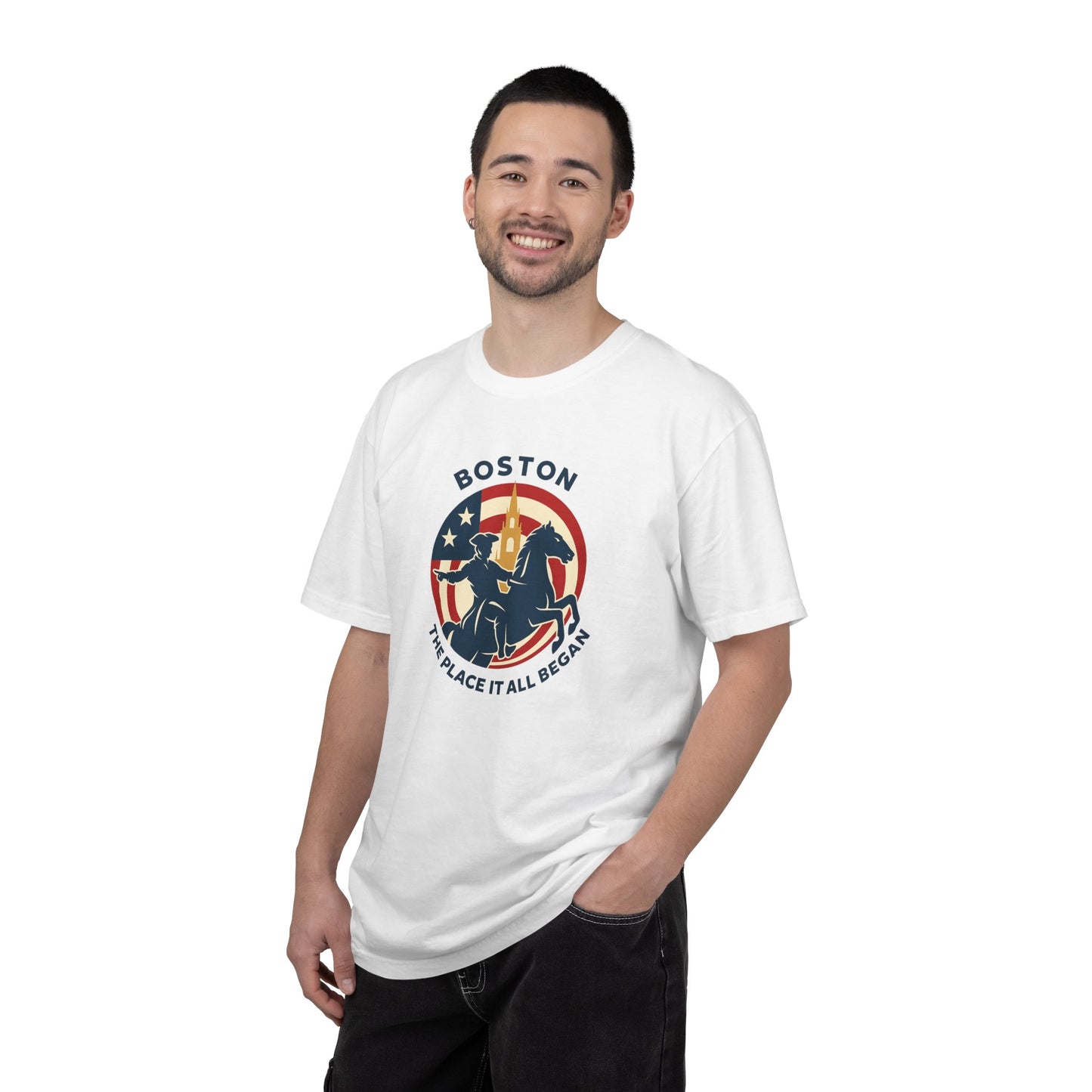 Boston Patriotic T-Shirt — Stylish USA City Tee