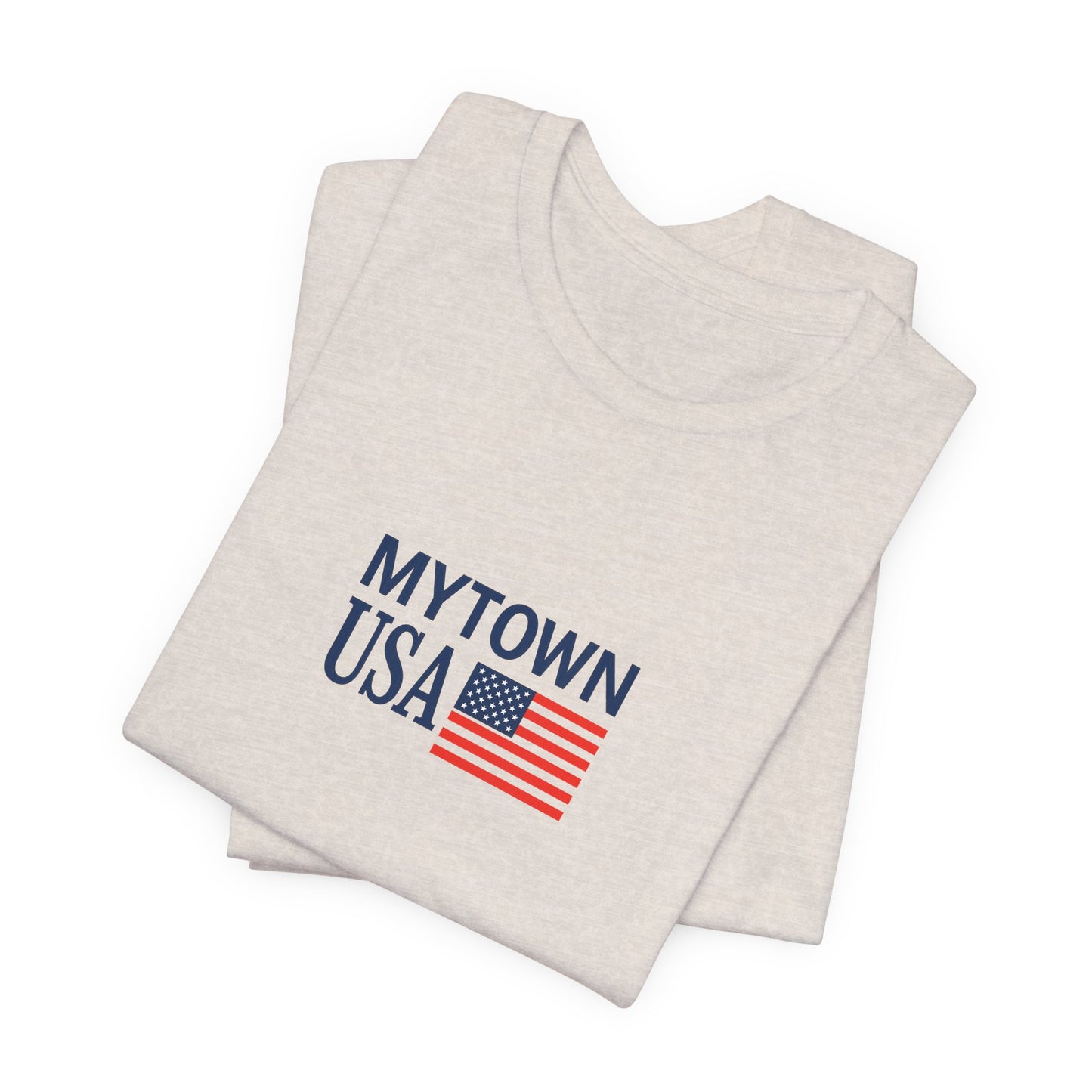 Personalized Mytown Unisex Tee - Custom Town T-Shirt for Travelers, Gifts, Casual Wear, Souvenirs, Family Reunions, Local Pride
