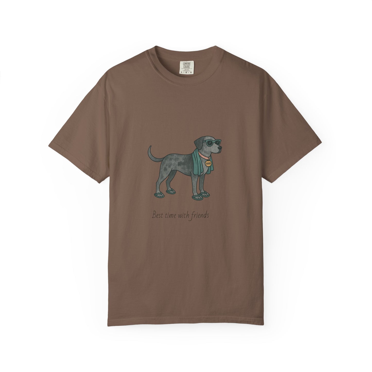 Dog Heading to the Beach T-Shirt — Whimsical Friendly Dog Beach Tee