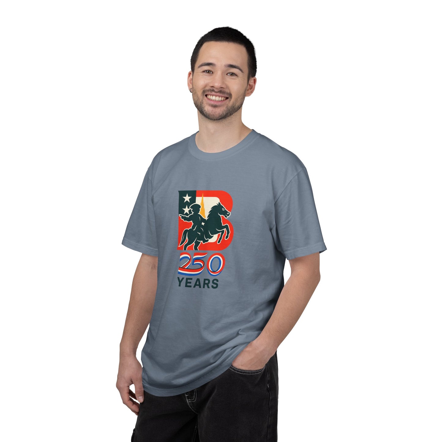 Boston 250 years — Patriotic Rider Graphic Tee