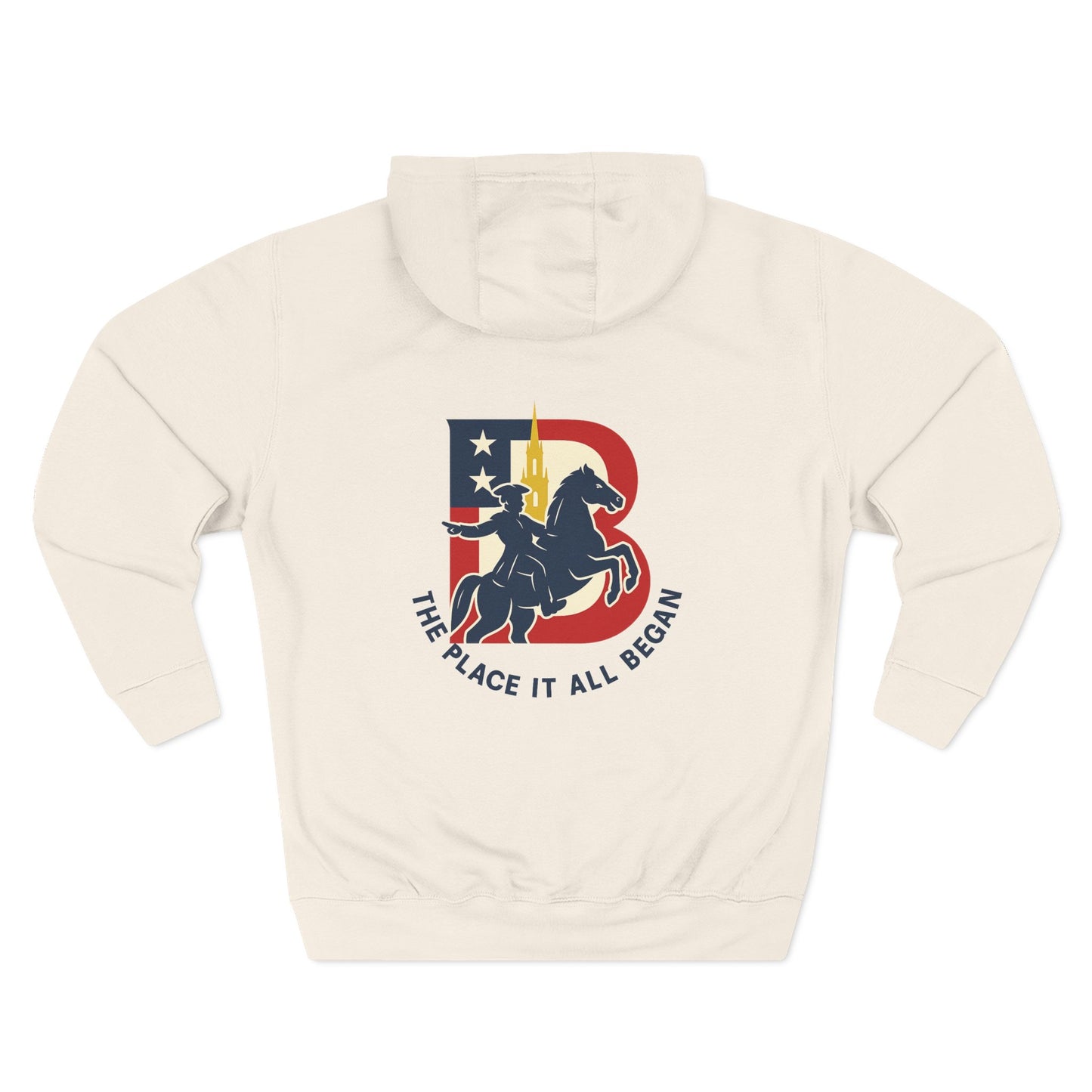 My Town USA Hoodie Boston collection Patriotic American Flag Sweatshirt