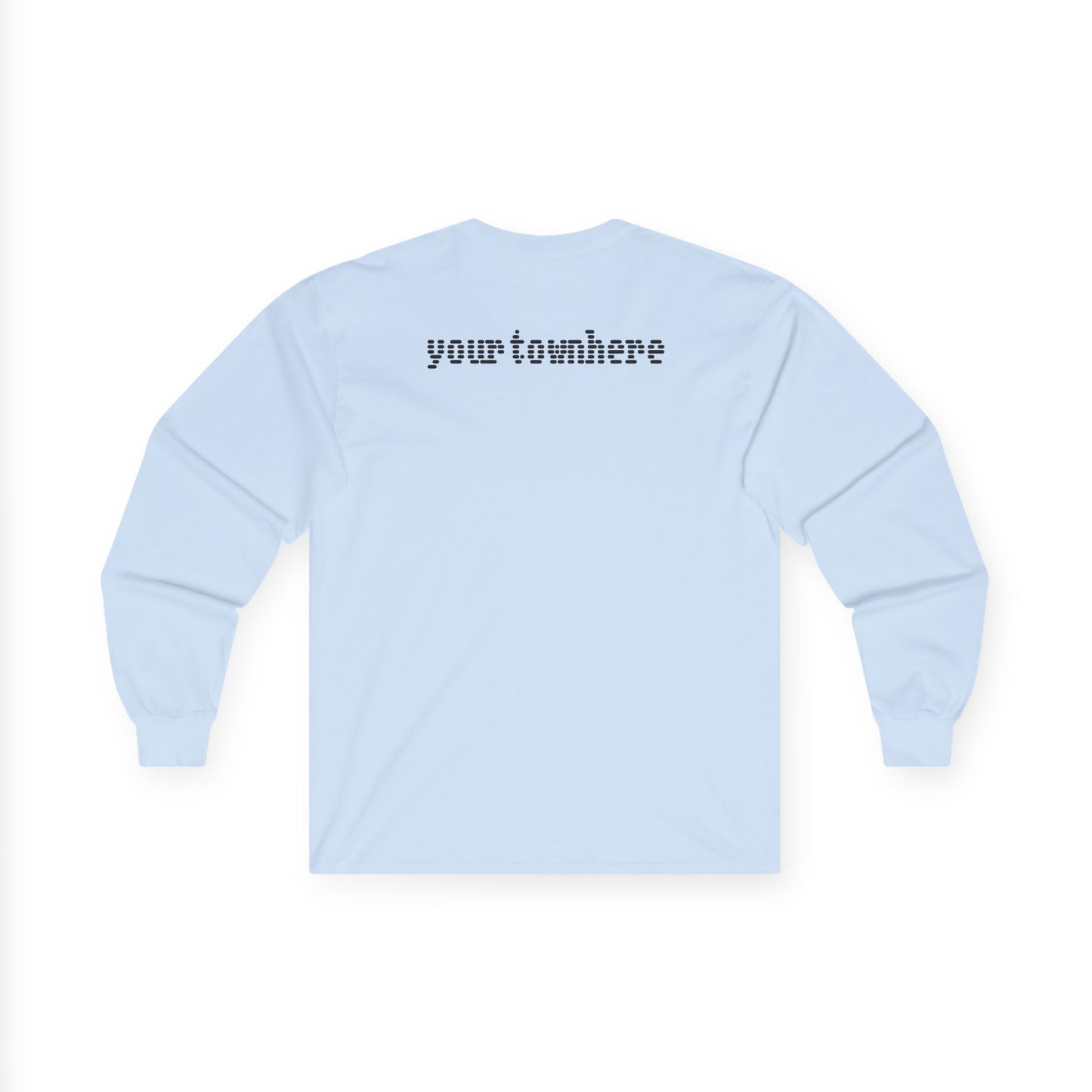MyTown USA Long Sleeve Tee Flag Shirt Custom back