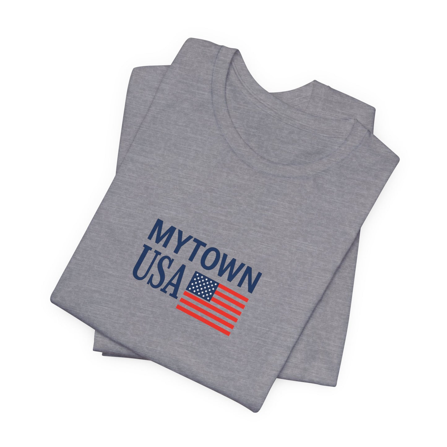 Personalized Mytown Unisex Tee - Custom Town T-Shirt for Travelers, Gifts, Casual Wear, Souvenirs, Family Reunions, Local Pride