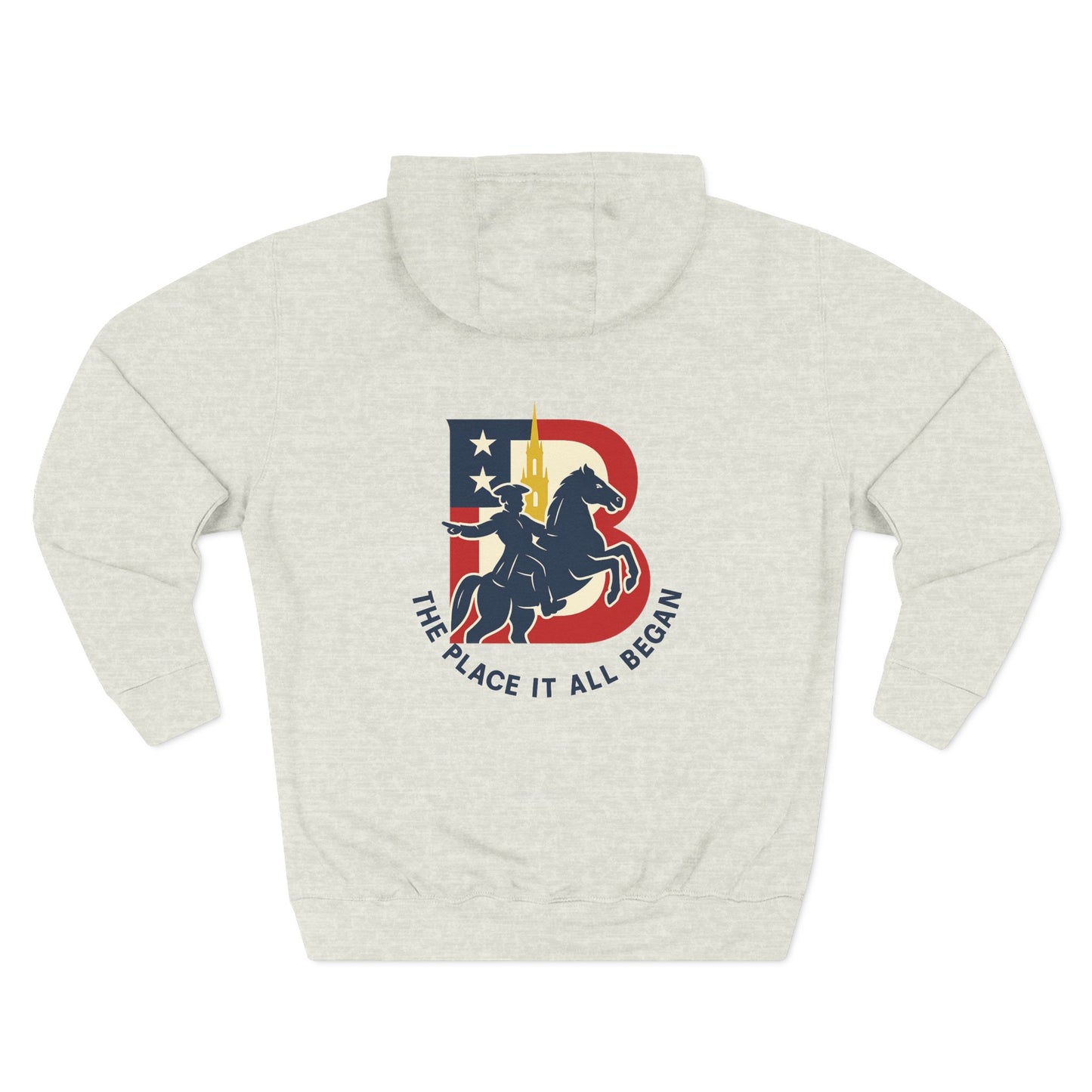 My Town USA Hoodie Boston collection Patriotic American Flag Sweatshirt