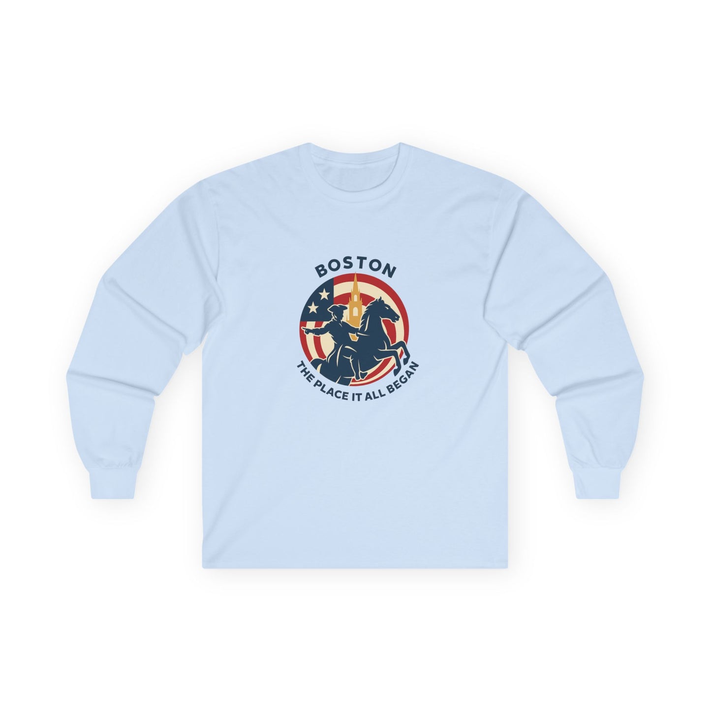 Patriotic Boston Unisex Ultra Cotton Long Sleeve Tee